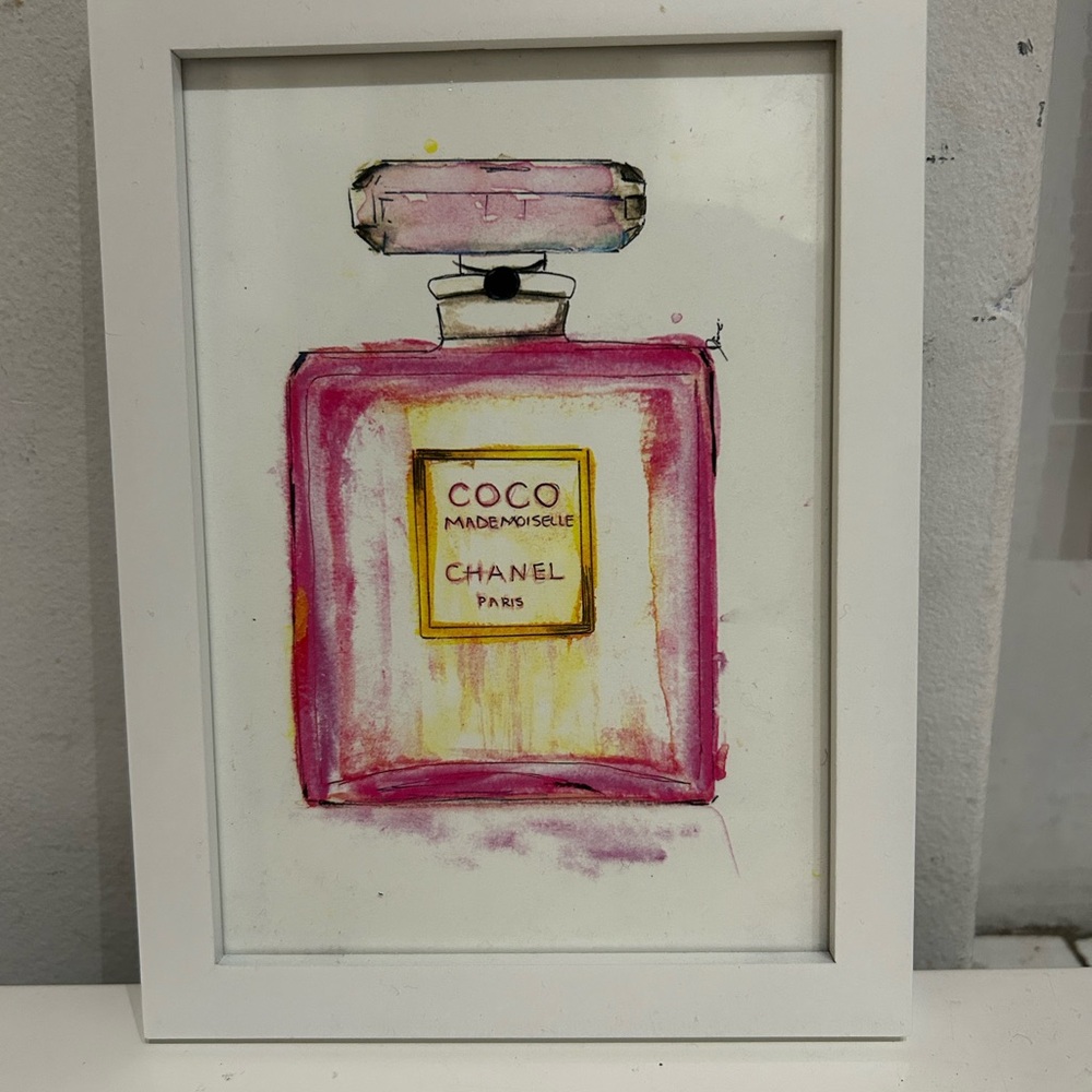 CHANEL Coco Mademoiselle Pink Framed Art